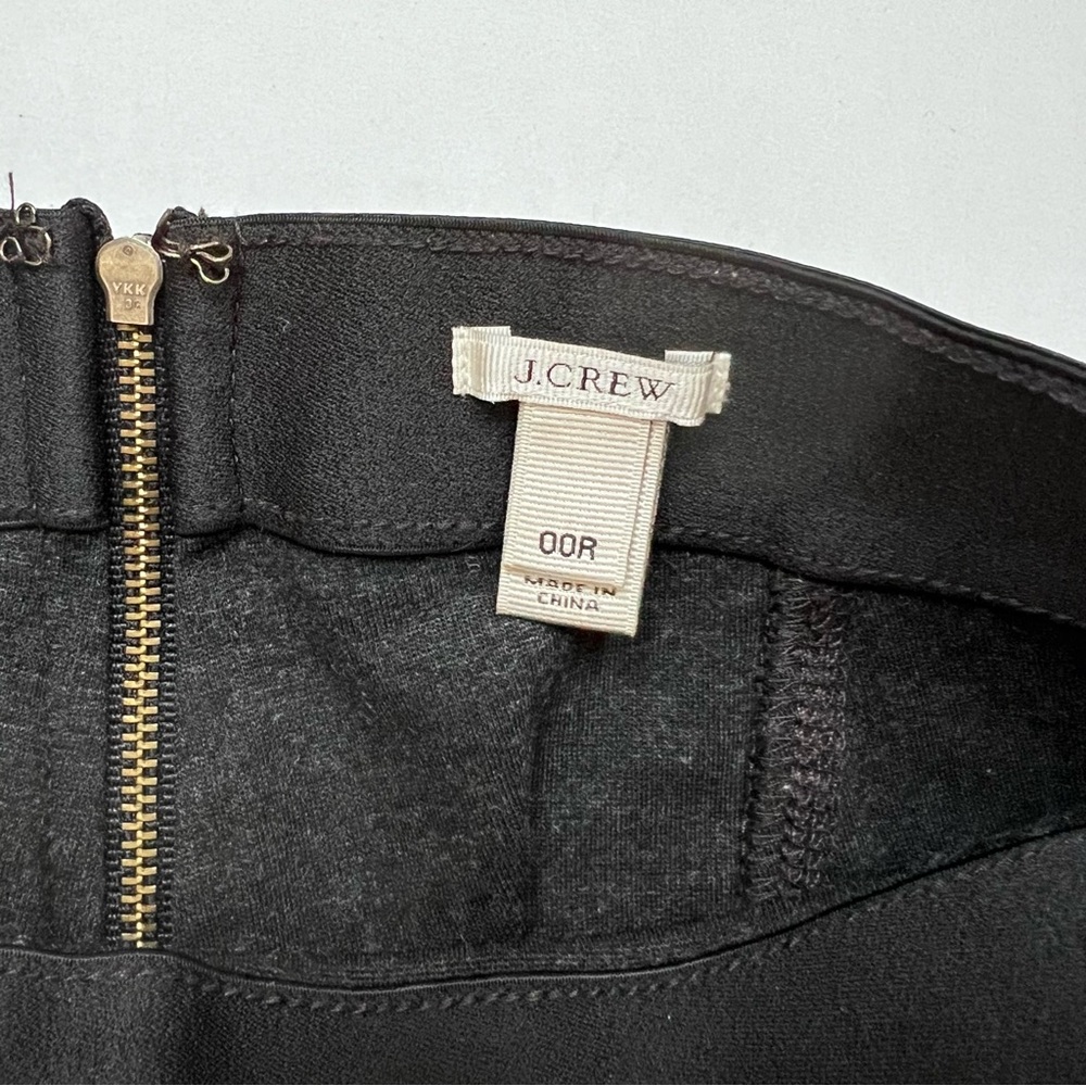 J.Crew High Rise Ponte Leggings with Elastic Waist and Exposed Back Zipper - Picture 6 of 16